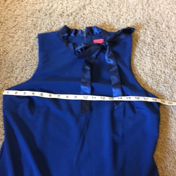 NWOT Scuba Bow Neck Ruffle Mini Dress - Picture 12 of 12